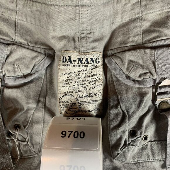 Da-Nang Pants Women's Small Olive Green Floral Embroidery Mid-Rise Straight 9700 - Picture 16 of 16